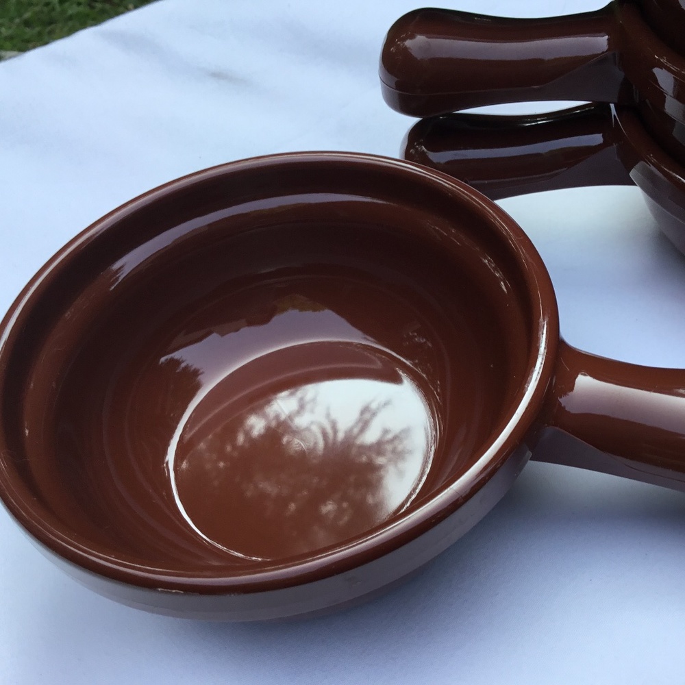 Set of 6 Lenox Brown 8 oz. Handled Soup Bo…